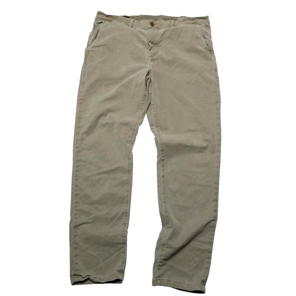 Faherty‎ Coastline Premium Chino Pants Mens 38x32 Beige Stretch Casual Travel